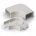 HellermannTyton TSRP2FW-25-1 Elbow Cover, 1-1/4", 1" Bend Radius, PVC, Office White, 10/bag