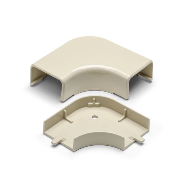 HellermannTyton TSRP2I-25-1 Elbow Cover, 1-1/4", 1" Bend Radius, PVC, Ivory, 1/bag