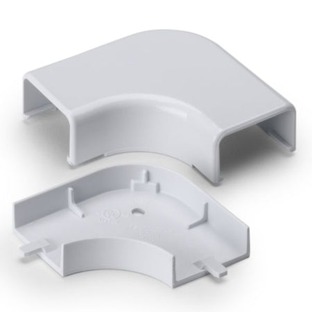 HellermannTyton TSRP2W-25-1 Elbow Cover, 1-1/4", 1" Bend Radius, PVC, White, 10/bag