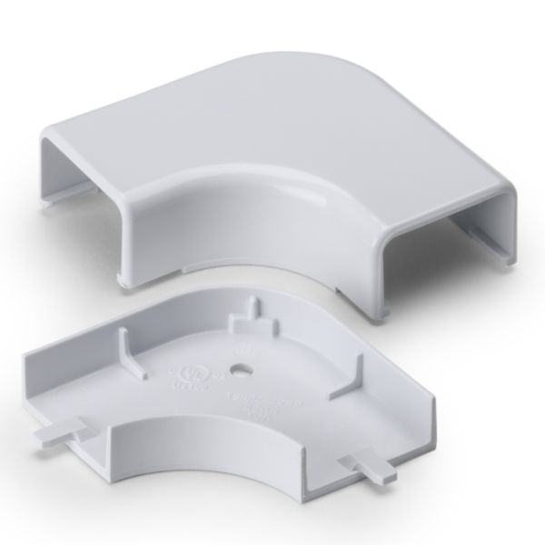 HellermannTyton TSRP2W-25-1 Elbow Cover, 1-1/4", 1" Bend Radius, PVC, White, 10/bag