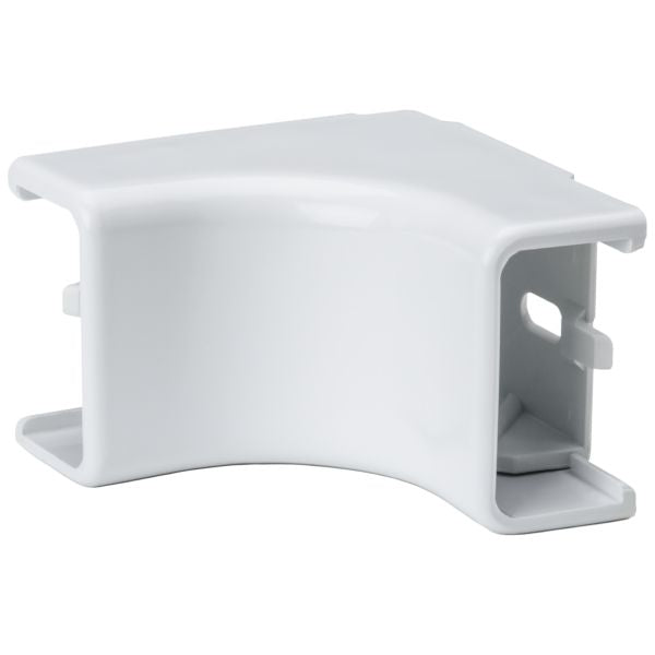HellermannTyton TSRP2W-33-1 Internal Corner Cover, 1-1/4", 1" Bend Radius, PVC, White, 1/bag