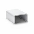 HellermannTyton TSRP2W-36 End Cap, 1-1/4", PVC, White, 1/bag