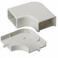 HellermannTyton TSRP3FW-25-1 Elbow Cover, 1-3/4", 1" Bend Radius, PVC, Office White, 1/bag