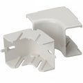 HellermannTyton TSRP3FW-33-1 Internal Corner Cover, 1-3/4", 1" Bend Radius, PVC, Office White, 1/bag