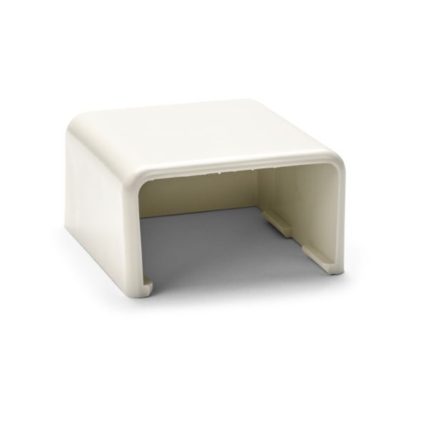 HellermannTyton TSRP3FW-36 End Cap, 1-3/4", PVC, Office White1/bag