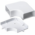 HellermannTyton TSRP3W-25-1 Elbow Cover, 1-3/4", 1" Bend Radius, PVC, White, 1/bag