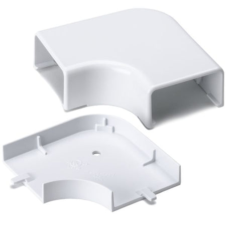 HellermannTyton TSRP3W-25-1 Elbow Cover, 1-3/4", 1" Bend Radius, PVC, White, 1/bag