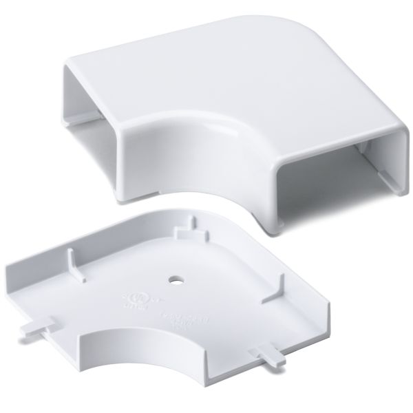 HellermannTyton TSRP3W-25-1 Elbow Cover, 1-3/4", 1" Bend Radius, PVC, White, 1/bag