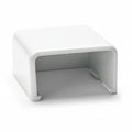 HellermannTyton TSRP3W-36 End Cap, 1-3/4", PVC, White, 1/bag