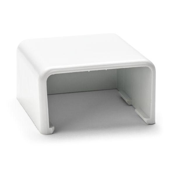 HellermannTyton TSRP3W-36 End Cap, 1-3/4", PVC, White, 1/bag