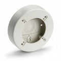HellermannTyton TSRPFW-RB Round Junction Box, 1-1/4" Deep, PVC, Office White, 1/bag