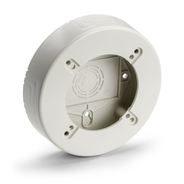 HellermannTyton TSRPFW-RB Round Junction Box, 1-1/4" Deep, PVC, Office White, 1/bag