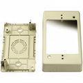 HellermannTyton TSRPI-JB1 Single Gang Junction Box, 1-1/4" Deep, PVC, Ivory, 1/bag