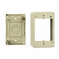 HellermannTyton TSRPI-JB3 Single Gang Junction Box, 2.77" Deep, PVC, Ivory, 1/bag