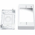 HellermannTyton TSRPW-JB1 Single Gang Junction Box, 1-1/4" Deep, PVC, White, 1/bag