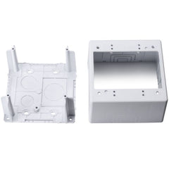 HellermannTyton TSRPW-JBD2 Dual Gang Junction Box, 2.77