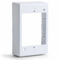 HellermannTyton TSRW-JB1 Single Gang Junction Box, 1-1/4" Deep, PVC, White, 1/bag