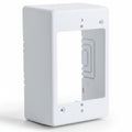 HellermannTyton TSRW-JB3 Single Gang Junction Box, 2.77" Deep, PVC, White, 1/bag