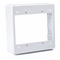 HellermannTyton TSRW-JBD Dual Gang Junction Box, 1-1/2" Deep, PVC, White, 10/bag