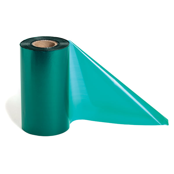 HellermannTyton TT822OUT5 Thermal Transfer Ribbon, 4.33" x 984', 1" Core, PET, Green, 1/pkg