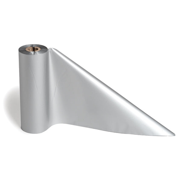 HellermannTyton TT822OUTSM8 Thermal Transfer Ribbon, 4.33" x 242', .50" Core, PET, Silver, 1/pkg