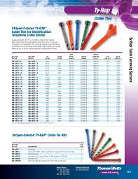  Ty-Rap® Color Cable Ties