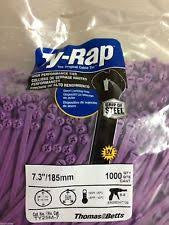 Thomas & Betts TY25M-7 7" 50lb Purple 1000/bag