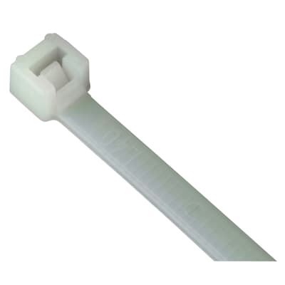 Catamount by ABB L-8-18-9-M Cable Tie, Natural Polyamide (Nylon 6.6), 7.99"L, Tensile Strength 18lbs