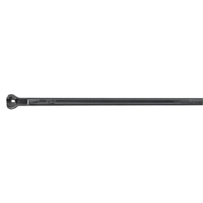 TY24MX-0 Black Polyamide (Nylon 6.6) Cable Tie (40 lb Tensile Strength)