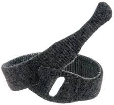 12" x 1" Velcro® Brand One Wrap® Straps Black 450/Spool