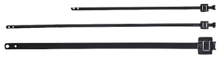 Releasable Black Polyester Coated 316 Stainless Steel Cable Ties
