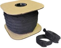 12" x 1" Velcro® Brand One Wrap® Straps Black 450/Spool
