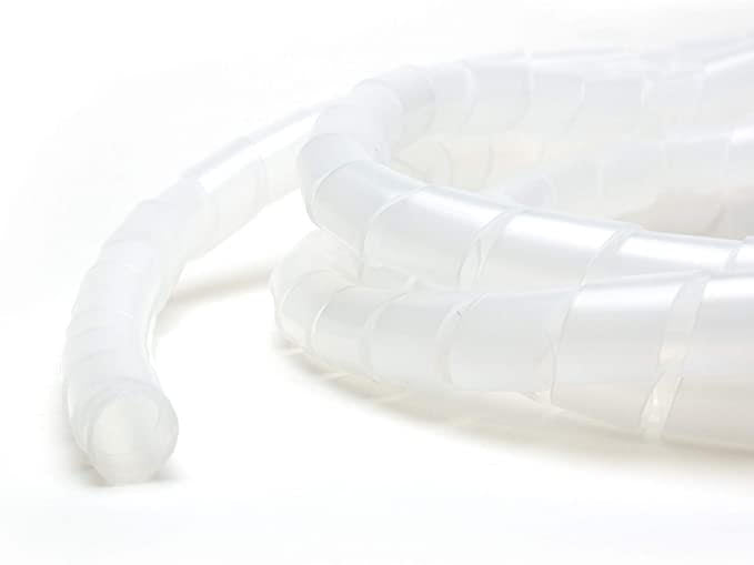 1 1/2" Diameter Polyethylene Natural Spiral Wrap 100ft/Spool 