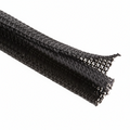 1/4" Black Techflex F6 Wrap-Around Braided Sleeving 100ft