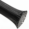 1 3/4” Black Techflex Flexo PET Expandable Braided Sleeving 30ft