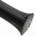 3” Black Techflex Flexo PET Expandable Braided Sleeving 50ft