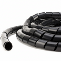 1/4" Diameter Polyethylene UV Black Spiral Wrap 100ft/Spool 