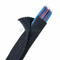 1 3/8” Black Techflex Grip Wrap Expandable Braided Sleeving with Hook and Loop Closure 25ft