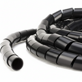 1/2" Diameter Polyethylene UV Black Spiral Wrap 100ft/Spool 