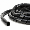 1" Diameter Polyethylene UV Black Spiral Wrap 100ft/Spool 