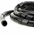 1 1/2" Diameter Polyethylene UV Black Spiral Wrap 50ft/Spool 