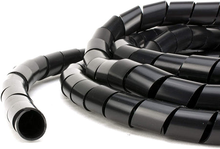 1 1/2" Diameter Polyethylene UV Black Spiral Wrap 50ft/Spool 