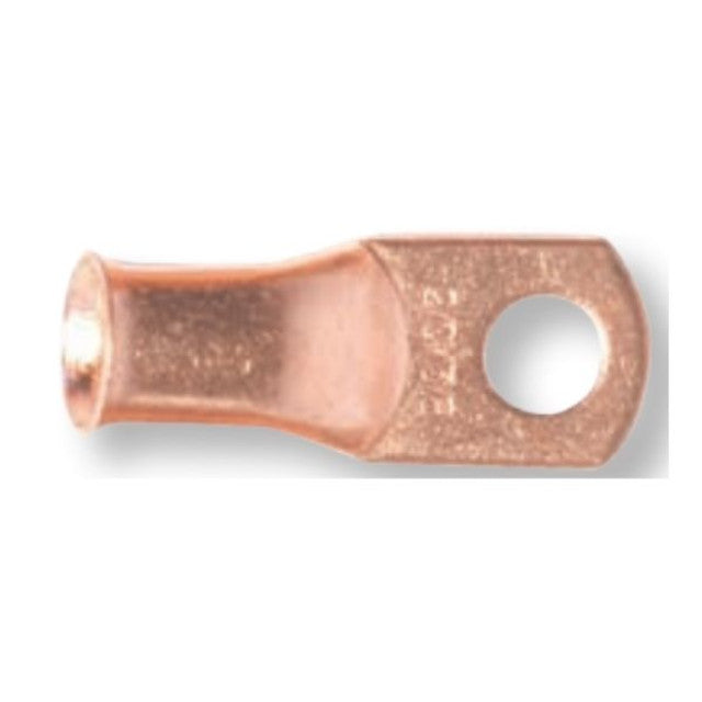 2/0 AWG 3/8 Stud Unplated Copper Heavy Duty Electrical Lug 100/Bag