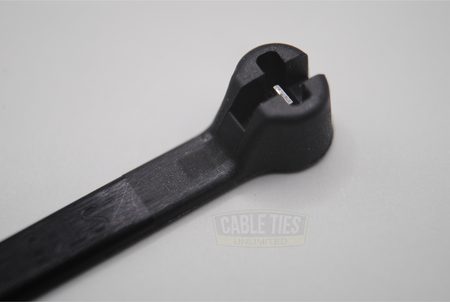 5.5" UV Black 40lbs Metal Tooth Cable Ties 100/bag Part #MT5.5-40-0C