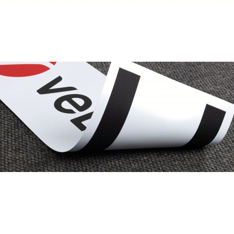 VELCRO BRAND Reclosable Fastener: Acrylic Adhesive, 75 ft, 1 1/2 in Wd, Black, Loop