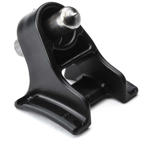 HellermannTyton WSM60IMHSUVH1 Weld Stud Mount, Max Bundle Diameter 6.0", Stud Diameter .24", PA66HIRHSUV, Black, 500/pkg