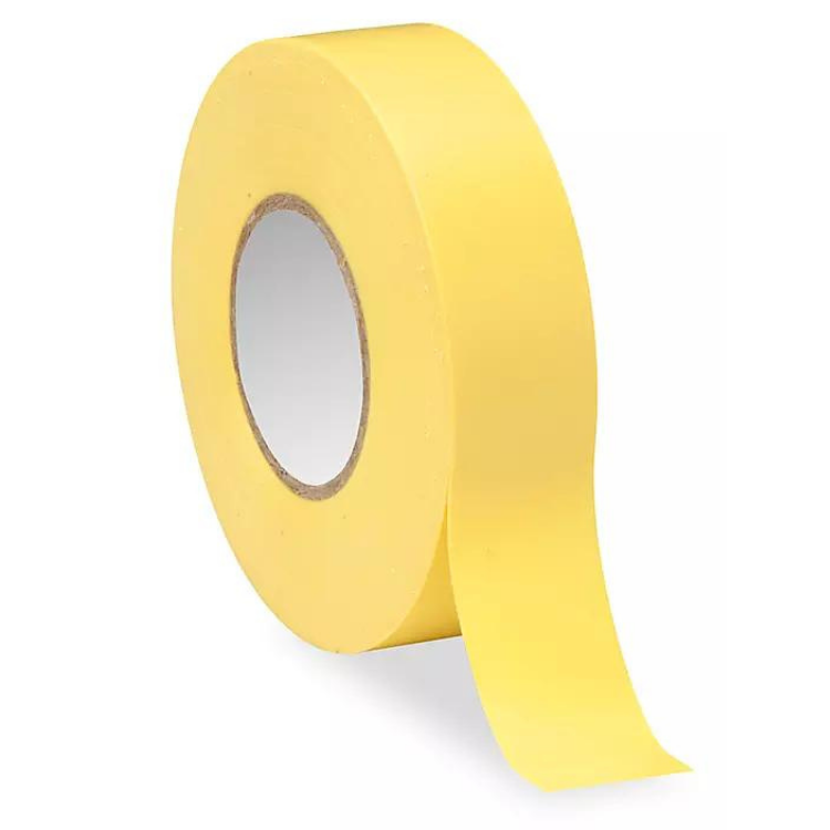 Yellow Vinyl Electrical Tape 3/4" x 66ft x 7.5 mil