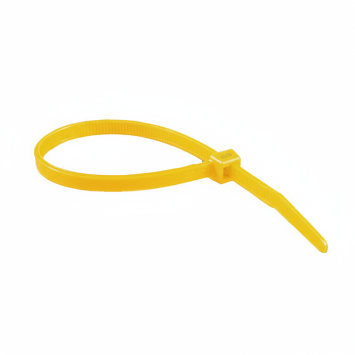 100 Pack 4 Inch Yellow Nylon Cable Zip Ties – 18lb Tensile Strength, Made In USA