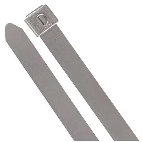 Thomas & Betts SS10-250 23" Standard Dual Lock Stainless Steel Cable Ties 100/Bag