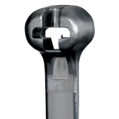 Panduit 4" 18lb Black UV  Weather Resistant Dome-Top Barb Ty Cable Ties 1000/bag Part #BT1M-M0